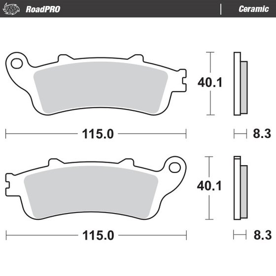 NT 650 V DEAUVILLE (2002 - 2005) ceramic brake pad | MOTO-MASTER