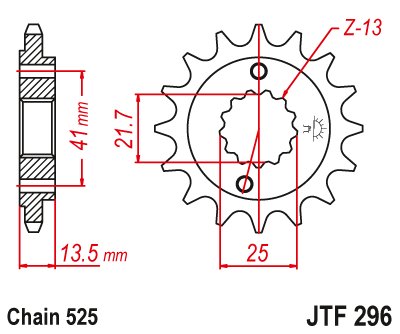 XL 700 V TRANSALP (2008 - 2013) front sprocket | JT Sprockets