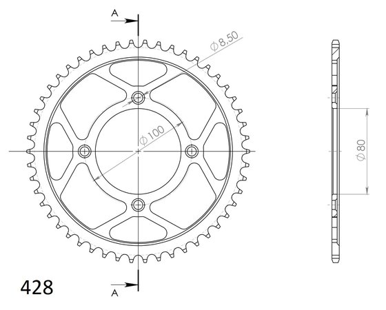 XR 100 (1985 - 2003) supersprox rear sprocket 1204.50 | Supersprox