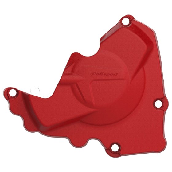 CRF 250 R (2010 - 2018) ignition cover protector red | POLISPORT