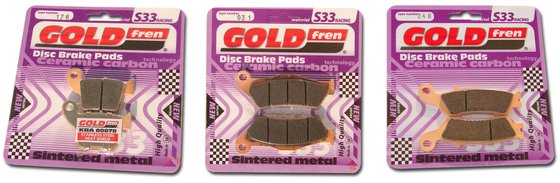 XR 650 R (2000 - 2019) goldfren brake pads 041 ceramic carbon s33 | Goldfren