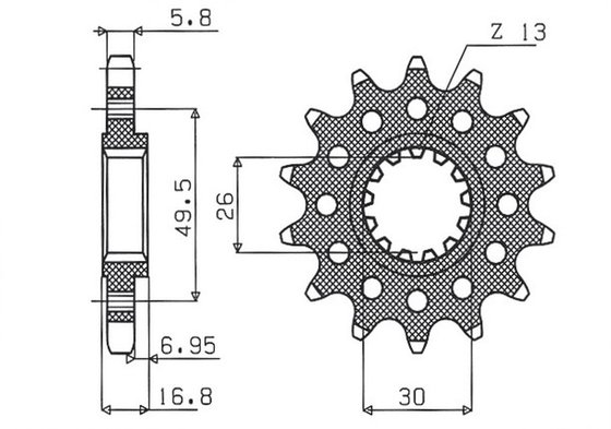 CBR 1000 RR-R SP (2004 - 2022) front sprocket | SUNSTAR SPROCKETS