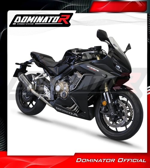 CBR 650 (2019 - 2023) full exhaust system silencer hp1 black | Dominator