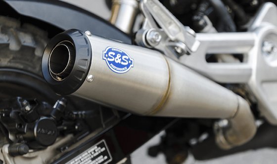 MSX 125 GROM (2022 - 2022) 3.5" stainless steel muffler for grom | S&S CYCLE