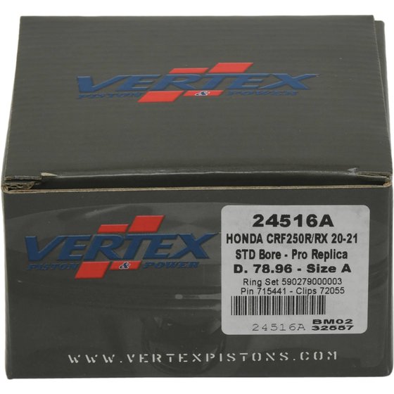 CRF 250 R (2020 - 2021) forged replica piston kit | Vertex