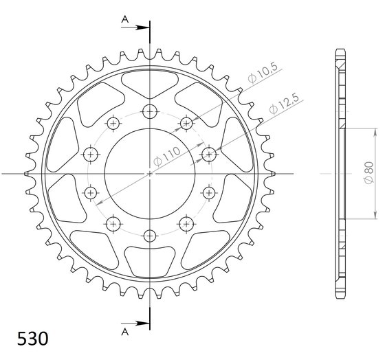 CBX 1000 (1980 - 1982) supersprox / jt rear sprocket 1334.42 | Supersprox