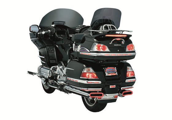 GL 1800 GOLD WING (2001 - 2010) lighted saddlebag molding with red led | KURYAKYN