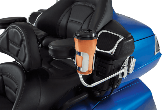 GL 1800 GOLD WING (2001 - 2022) armrest beverage holder | SHOW CHROME