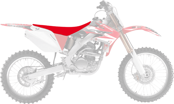 CRF 450 RX (2017 - 2020) pyramid seat cover red | BLACKBIRD RACING