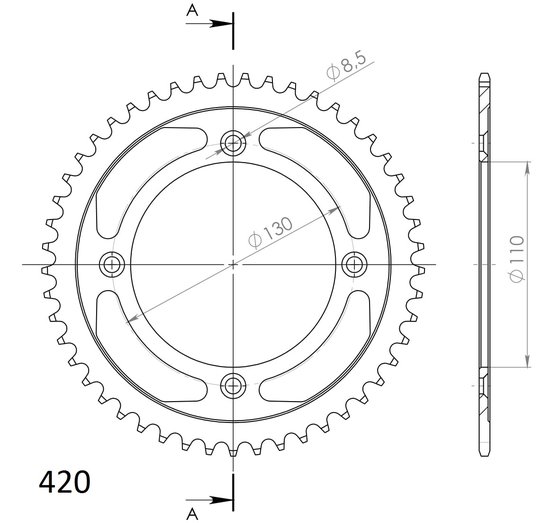 CR 80 R RB (1996 - 2002) supersprox steel rear sprocket ho cr85/crf150r 55 | Supersprox