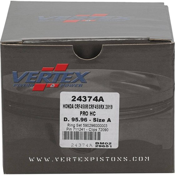 CRF 450 R (2019 - 2023) forged high compression piston kit | Vertex