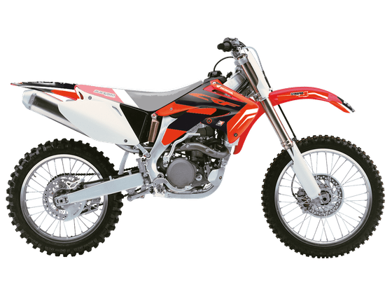 CRF 450 R (2002 - 2004) graphic kit dr4 for crf450 02-04 | BLACKBIRD RACING