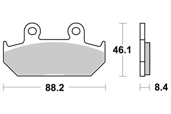 CD 250 (1988 - 1992) brakepads ceramic | SBS