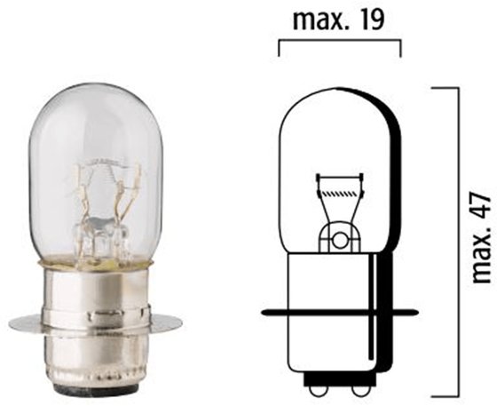 XR 500 R (1983 - 1984) 12v 25/25w bulb (pack of 10) | FLOSSER