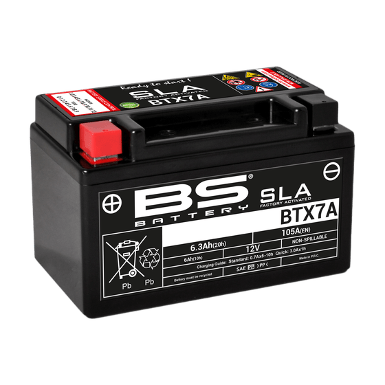 XLR 125 (1998 - 2002) btx7a sla 12v battery | BS BATTERY