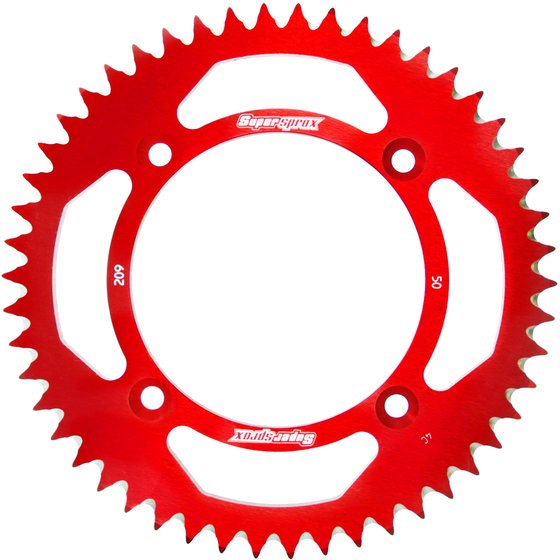 CR 80 R RB (1996 - 2002) supersprox alu rear sprocket ho cr80/85/150 red 55 | Supersprox