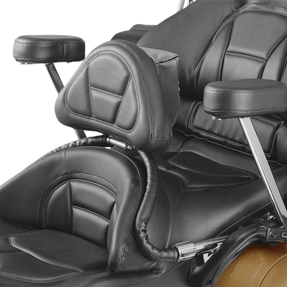 GL 1800 GOLD WING (2001 - 2017) driver backrest - black | SHOW CHROME