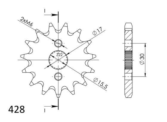 CR 80 R RB (1987 - 1995) supersprox / jt front sprocket 1257.14 | Supersprox