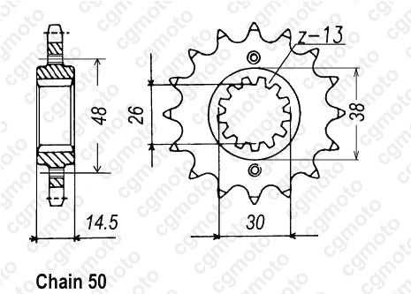 VFR 800 F (2002 - 2003) drive set | REGINA