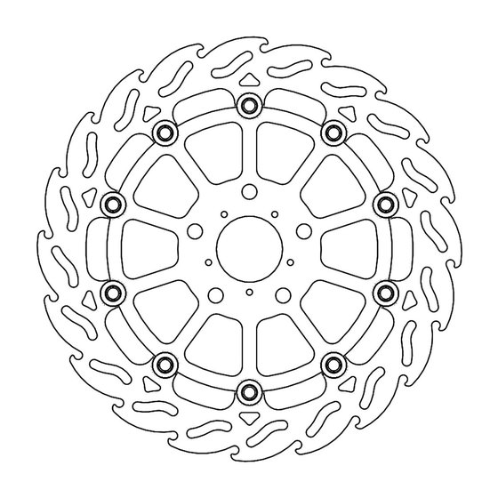 CB 500 X (2022 - 2023) street front left brake disk flame floating for optimal cooling and resistance | MOTO-MASTER