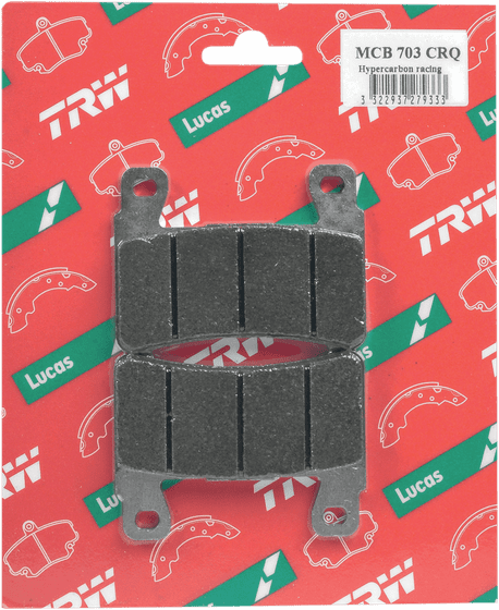 CBR 929 RR FIREBLADE (2000 - 2001) hyper-carbon racing brake pad | TRW