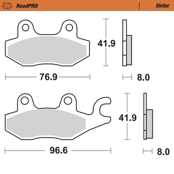 CB 125 F (2015 - 2017) sintered front brake pad | MOTO-MASTER