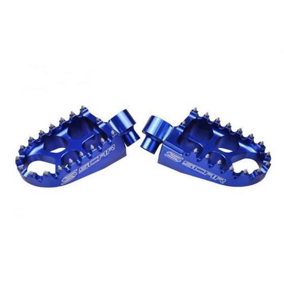 CRF 450 R (2002 - 2023) scar evolution footpegs - honda/kawasaki blue color | SCAR