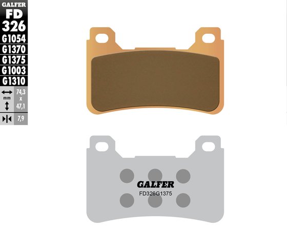 CBR 600 RR (2007 - 2013) sport sinter brake pad | GALFER