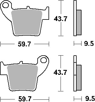 CRF 250 L RALLY (2017 - 2022) brake pads | SBS