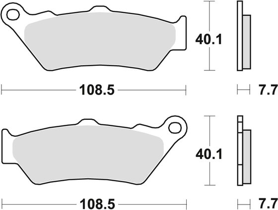 NT 650 GT HAWK (1998 - 2001) sintered metal brake pads | TRW