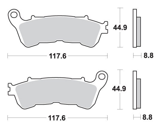 VT 750 CS SHADOW (2013 - 2014) brakepads sintered | SBS