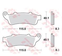 VTX 1800 C (2001 - 2007) sintered metal brake pads | TRW