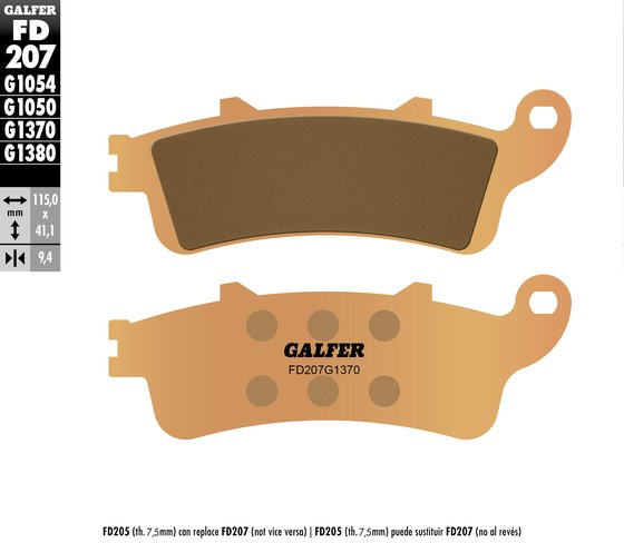 VTX 1800 C (2001 - 2007) street sinter brake pads for honda rr | GALFER