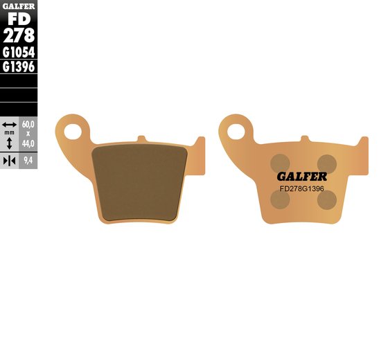 CRF 230 L (2008 - 2009) street sinter brake pad | GALFER