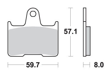 CB X 4 (1997 - 2003) brakepads sintered rear | SBS