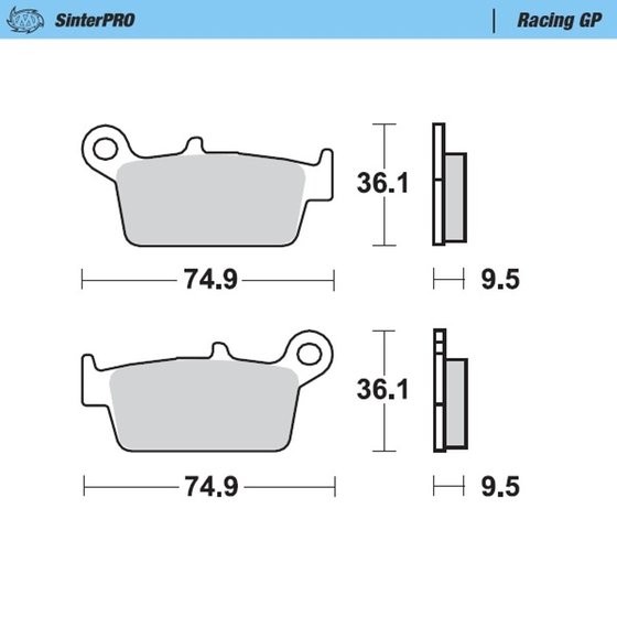 XR 650 L (1993 - 2021) racing brake pads | MOTO-MASTER