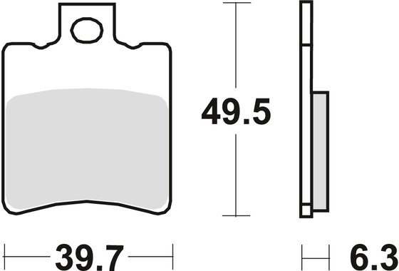 SGX 50 SKY (1997 - 2000) allround organic standard brake pad | TRW