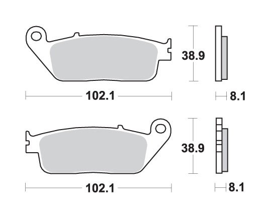 CN 250 HELIX (1993 - 2003) brakepads maxi sinter | SBS