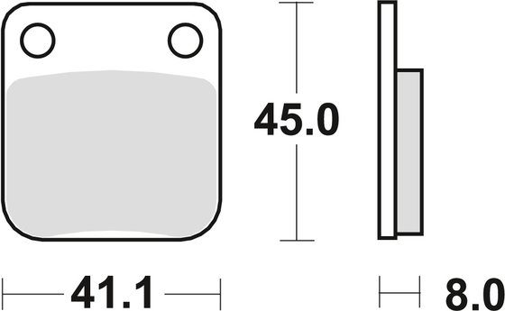 MB 50 (1979 - 1987) allround organic standard brake pad | TRW