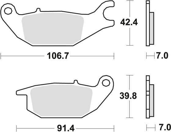 MONKEY Z 125 (2019 - 2021) allround organic brake pad | TRW