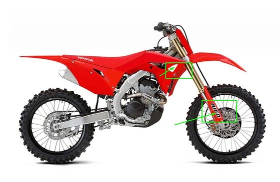 CRF 450 R (2014 - 2022) grey/red bodykit for crf18 | UFO