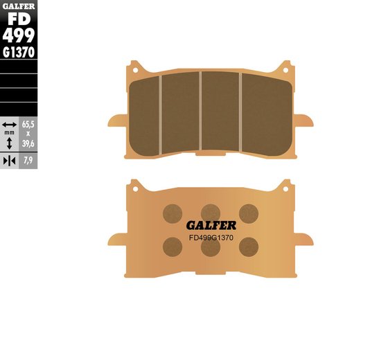 X ADV 750 (2017 - 2020) street sinter brake pad | GALFER