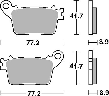 CBR 600 F (2011 - 2013)  sbs brakepads ceramic | SBS