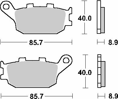 NT 1100 (2022 - 2022) brakepads ceramic | SBS