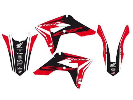 CRF 450 X (2017 - 2022) complete sticker set and seat cover | BLACKBIRD