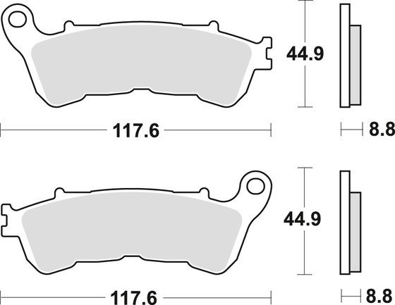 VT 1300 CX FURY (2010 - 2019) sintered metal brake pads | TRW