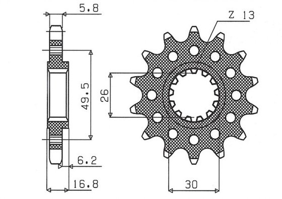 CBR 600 F (1999 - 2013) 520 15t front sprocket | SUNSTAR SPROCKETS