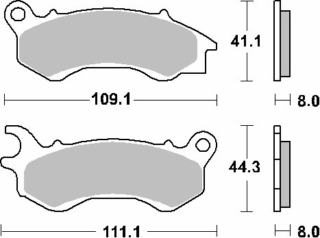 SH 125 (2014 - 2020) brakepads ceramic | SBS