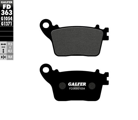 CB 600 F HORNET (2007 - 2013) semi-metal brake pad | GALFER