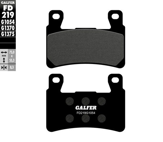 CBR 600 F (1991 - 2013) semi-metal brake pad | GALFER